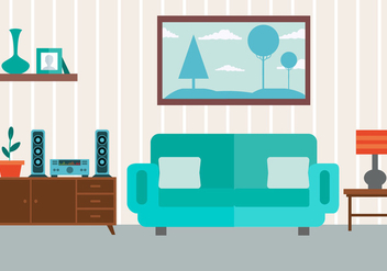 Free Vector Livingroom - vector gratuit #413605